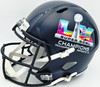 Ernest Jones IV Autographed Seattle Seahawks Blue Full Size Super Bowl LX Champions Logo Speed Replica Helmet "SB LX Champs" MCS Holo Stock #262471