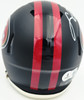 Fred Warner Autographed San Francisco 49ers Black Rivalries Speed Mini Helmet Beckett BAS QR Stock #262508