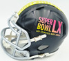 Byron Murphy II Autographed Seattle Seahawks Black Super Bowl LX Logo Speed Mini Helmet MCS Holo Stock #262524