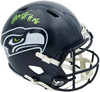 Byron Murphy II Autographed Seattle Seahawks Blue Super Bowl LX Champions Logo Full Size Speed Replica Helmet MCS Holo Stock #262528