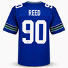 Seattle Seahawks Jarran Reed Autographed Blue Throwback Jersey MCS Holo Stock #262431