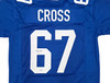 Seattle Seahawks Charles Cross Autographed Blue Throwback Jersey MCS Holo Stock #262469