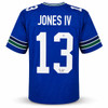 Seattle Seahawks Ernest Jones IV Autographed Blue Throwback Jersey MCS Holo Stock #262475