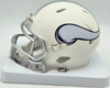 Jordan Addison Autographed Minnesota Vikings Cream Retro Speed Mini Helmet (Smudged) Beckett BAS QR #BW00332