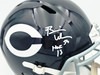 Brian Urlacher Autographed Chicago Bears Blue Full Size Speed Replica Helmet "HOF 18" Beckett BAS Witness #1W879054