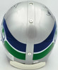 Steve Largent & Jim Zorn Autographed Seattle Seahawks Silver Authentic Full Size Helmet "HOF 95, To Arrow" MCS Holo #63696