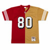 San Francisco 49ers Jerry Rice Autographed Red & Gold Hand Painted Mitchell & Ness Authentic Jersey Size L Fanatics Holo #QL84400275
