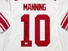 New York Giants Eli Manning Autographed White Nike Dri-Fit Jersey Size L Fanatics Holo #XP14361539