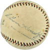 Babe Ruth & Lou Gehrig Autographed Official AL Harridge Baseball New York Yankees JSA #X40530