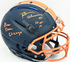 Brian Urlacher Autographed Black & Orange SpeedFlex Authentic Schutt Full Size Helmet Chicago Bears "Bear Down Chicago, #1/1" Beckett BAS Witness #4W469043