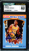 Magic Johnson Autographed 1990-91 Fleer Sticker Card #4 Los Angeles Lakers Auto Grade Gem Mint 10 CGC x JSA #6131791209