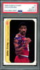 Julius Dr. J Erving Autographed 1986-87 Fleer Sticker Card #5 Philadelphia 76ers PSA 7 Auto Grade Gem Mint 10 PSA/DNA #136863334