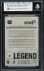 Gordie Howe Autographed 2010-11 O Pee Chee Marquee Card #598 Detroit Red Wings "Mr Hockey" Beckett BAS #19829900