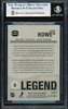 Gordie Howe Autographed 2010-11 O Pee Chee Marquee Card #598 Detroit Red Wings "HOF 72" Beckett BAS #19829902