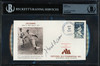 Hank Aaron Autographed 1984 First Day Cover Atlanta Braves Beckett BAS #19815854