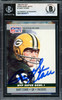 Bart Starr Autographed 1990 Pro Set Card #1 Green Bay Packers Beckett BAS #19830571