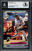 Kirby Puckett Autographed 1992 Fleer Ultra Card #97 Minnesota Twins Beckett BAS #19830453
