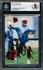 Steve McNair Autographed 1995 Upper Deck Rookie Card #3 Houston Oilers Beckett BAS #19958234
