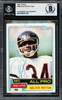 Walter Payton Autographed 1981 Topps Card #400 Chicago Bears Beckett BAS #19830106