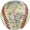 1982 Seattle Mariners Team Autographed Official MacPhail AL Baseball With 27 Signatures SKU #263392