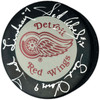 Gordie Howe, Sid Abel, & Ted Lindsay Autographed Official Detroit Red Wings Logo Hockey Puck Production Line Beckett BAS #AE85127