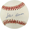 Hank Aaron Autographed Official Feeney NL Baseball Atlanta Braves Beckett BAS #AE85123