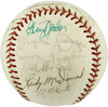 1973 New York Yankees Autographed Official Cronin American League Baseball With 23 Signatures Including Thurman Munson Beckett BAS #AE85551