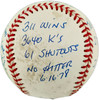 Tom Seaver Autographed Official NL Statball Baseball New York Mets Beckett BAS QR #BP42937