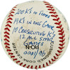 Tom Seaver Autographed Official NL Statball Baseball New York Mets Beckett BAS QR #BP42937