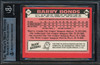 Barry Bonds Autographed 1986 Topps Traded Rookie Card #11T Pittsburgh Pirates Beckett BAS #14110948