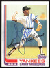 Larry Milbourne Autographed 1982 Topps Card #669 New York Yankees SKU #263701