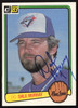 Dale Murray Autographed 1983 Donruss Card #381 Toronto Blue Jays SKU #263734