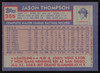 Jason Thompson Autographed 1984 Topps Card #355 Pittsburgh Pirates SKU #264040