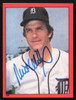 Milt Wilcox Autographed 1982 Topps Stickers Card #186 Detroit Tigers SKU #264204