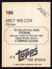 Milt Wilcox Autographed 1982 Topps Stickers Card #186 Detroit Tigers SKU #264204