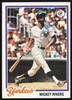 Mickey Rivers Autographed 1978 Topps Card #690 New York Yankees SKU #264306