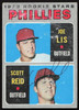 Scott Reid Autographed 1970 Topps Rookie Card #56 Philadelphia Phillies SKU #264421
