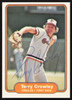 Terry Crowley Autographed 1982 Fleer Card #160 Baltimore Orioles SKU #264737