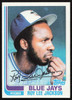 Roy Lee Jackson Autographed 1982 Topps Card #71 Toronto Blue Jays SKU #264797