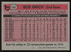 Bob Bobby Grich Autographed 1981 Topps Card #182 California Angels SKU #264907