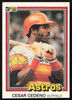 Cesar Cedeno Autographed 1981 Donruss Card #263 Houston Astros SKU #264996