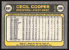 Cecil Cooper Autographed 1981 Fleer Card #639 Milwaukee Brewers SKU #265120
