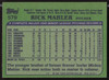 Rick Mahler Autographed 1982 Topps Card #579 Atlanta Braves SKU #263696