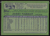 Jerry Narron Autographed 1982 Topps Card #719 Seattle Mariners SKU #263707