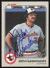 John Lowenstein Autographed 1983 Fleer Card #63 Baltimore Orioles SKU #263769