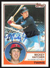 Mickey Hatcher Autographed 1983 Topps Card #121 Minnesota Twins SKU #263820