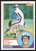 Dave Palmer Autographed 1983 Topps Card #164 Montreal Expos SKU #263823