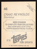 Craig Reynolds Autographed 1982 Topps Stickers Card #46 Houston Astros SKU #264218