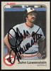 John Lowenstein Autographed 1983 Fleer Card #63 Baltimore Orioles SKU #264248