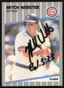 Mitch Webster Autographed 1989 Fleer Card #442 Chicago Cubs SKU #264276